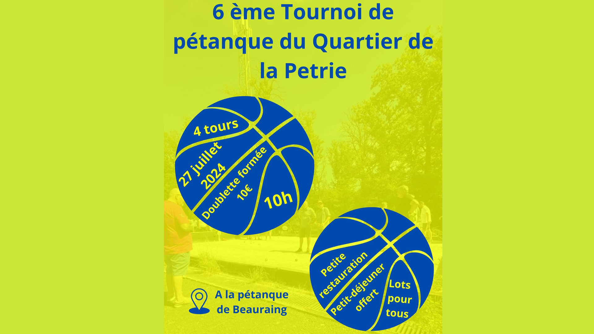 tournoi pétanque